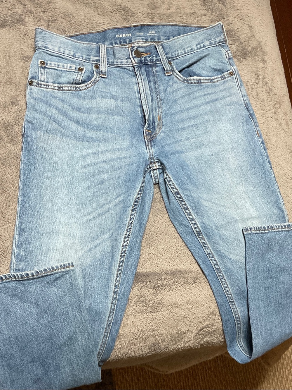 Old Navy Light Wash Men's Slim Straight Jeans